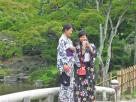 Japonaises en kimono